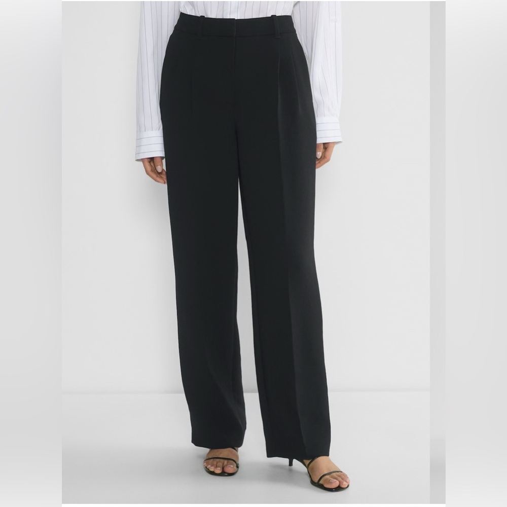 Aritzia Black Effortless Trouser Pant Size 16